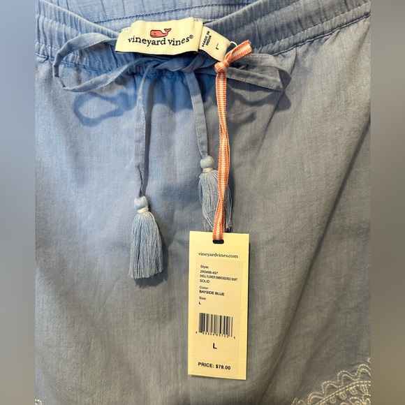 NWT* vineyard vines Shell Flower Embroidered Skirt - Picture 4 of 8